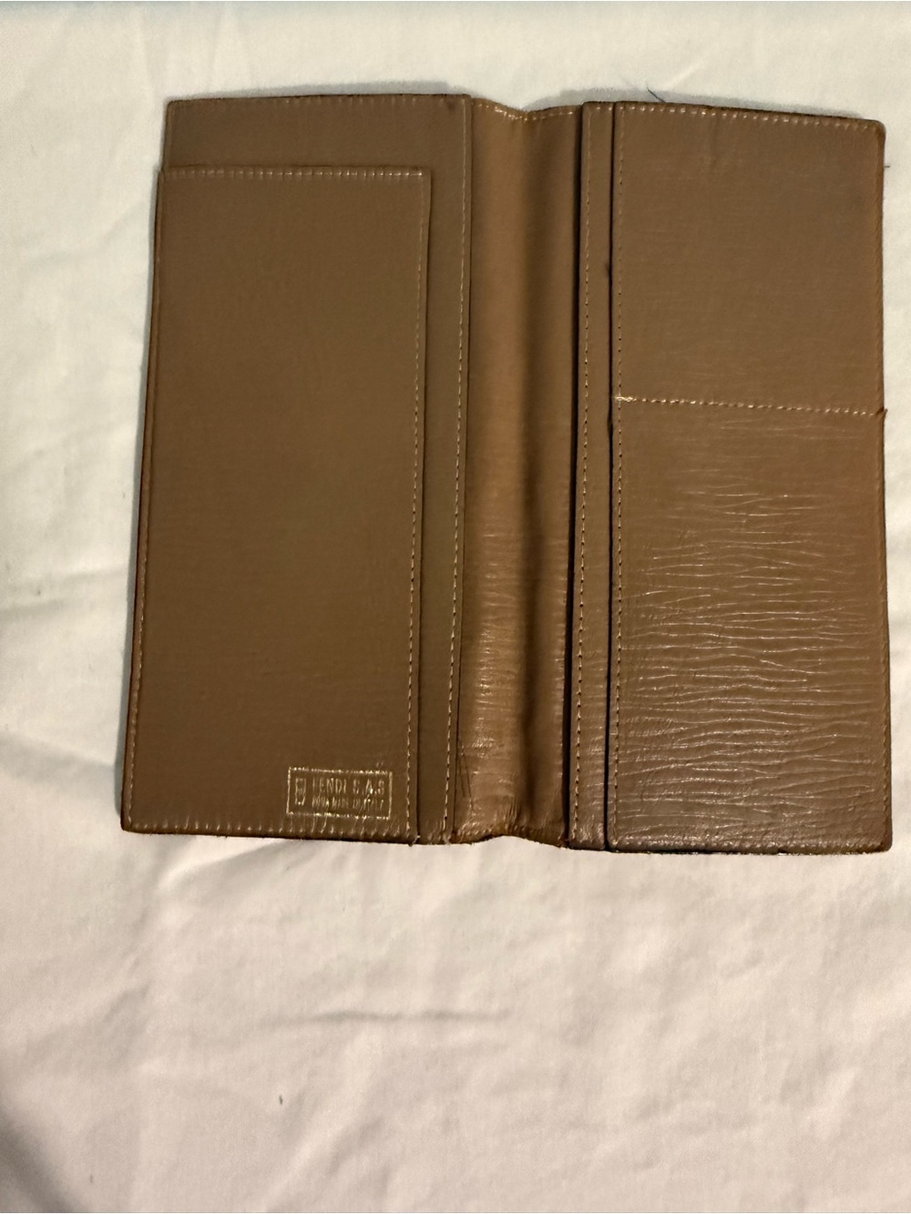 Fendi Tan Brown FF Logo Long Wallet - Picture 6 of 10